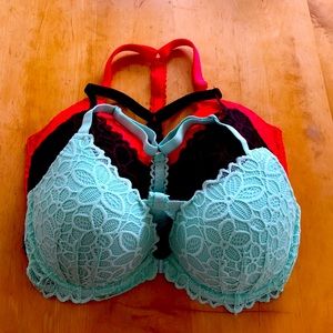 Pink racerback bras bundled in 3.